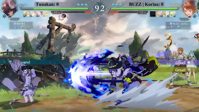 GBVSR：🔥Tunakan (Nier) Vs BUZZ ｜ Korius (Beatrix Indigo Witch)🔥｜ …