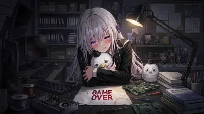 蔚蓝档案——白洲梓绝望表情风格