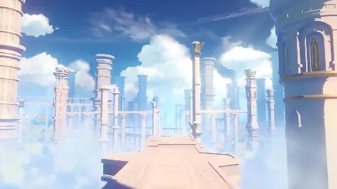 【原神1080p】 登录界面2 上午开门 循环动态壁纸