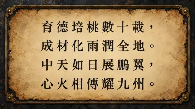 古雅四句詩謎卷